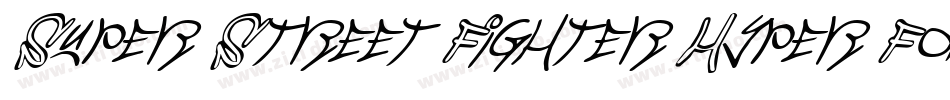 Super Street Fighter Hyper Fonting字体转换